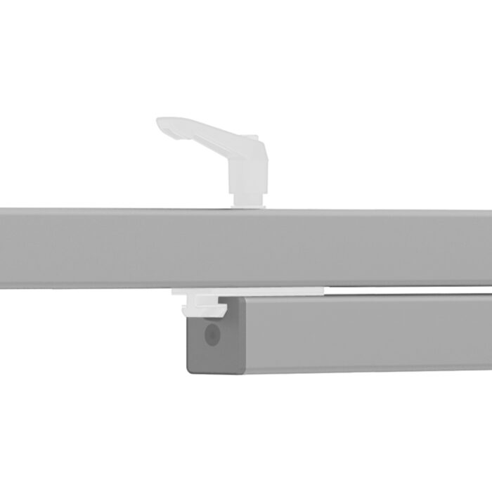 Profilgleiter ZN 40 x 80 mit Klemmhebel (Set)