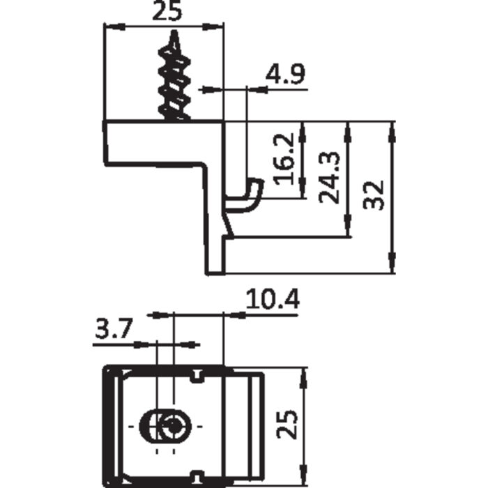 Platten-Klemmwinkel I 40, Nut 8 (Set)