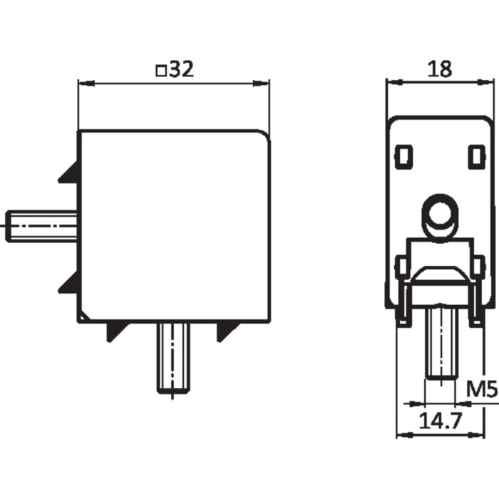 Rahmen-Eckverbinder 18 x 32 für Klemmprofil (Set)