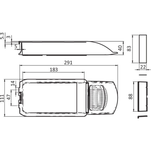 Schalenbehälter 110 x 270 x 40 (Set)