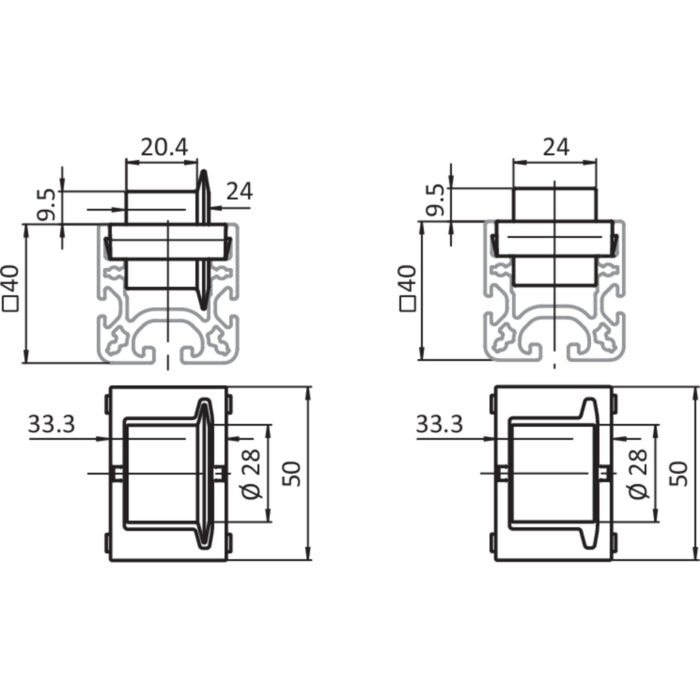 Rollenelement L50 R28