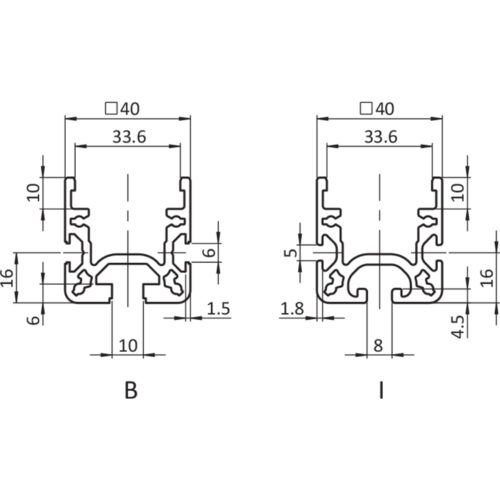 Rollenschienenprofil AL