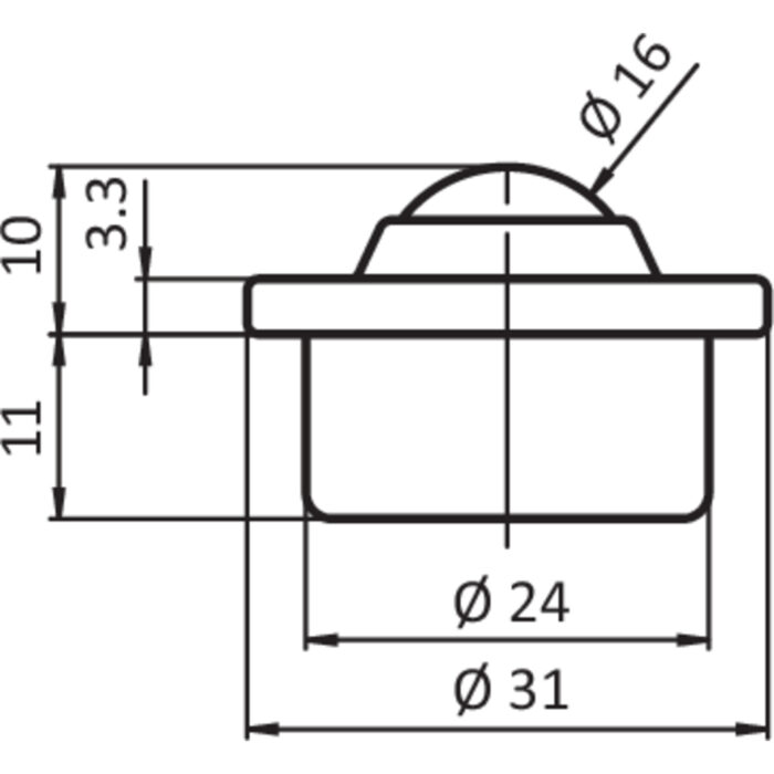 Kugeleinsatz D24