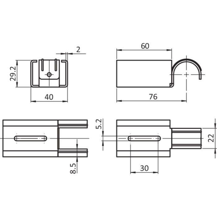 Variabler Halter XST D28