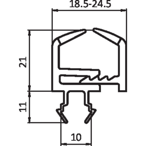 Halteprofil Nut 10
