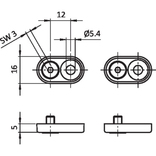 Befestigungssatz für Handgriff AL 120