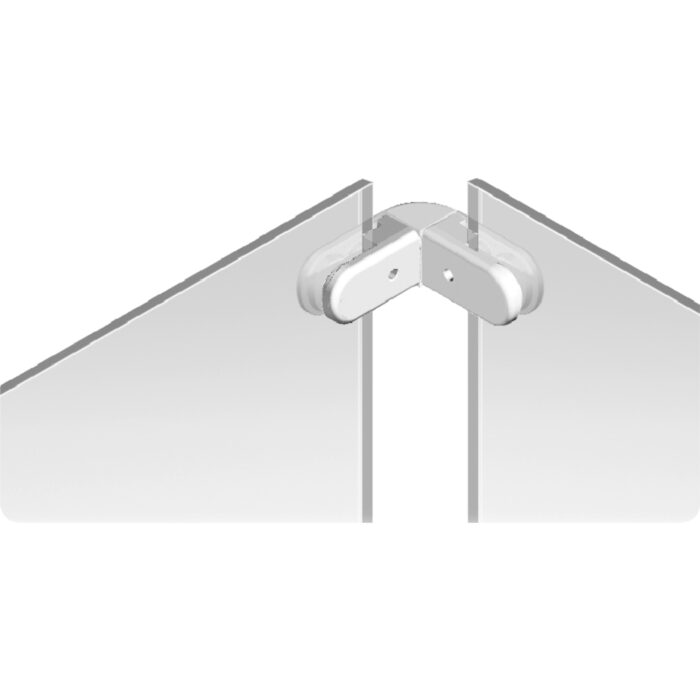 Eckverbinder für Glasscheibenhalter (Set)