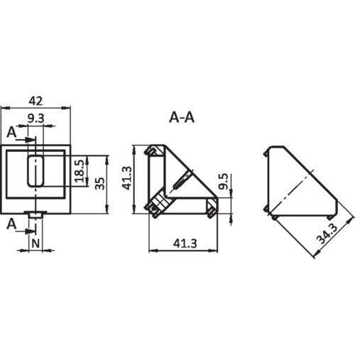 Aluwinkel 45 T