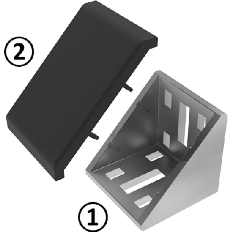 Produktbild von Alu-Winkelprofil 60x40x3 Mm – Ungleichschenklig, Länge Wählbar (50–200 Cm), AlMgSi0,5, Für Bau, Handwerk & DIY