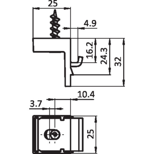 Platten-Klemmwinkel I 40, Nut 8 (Set)