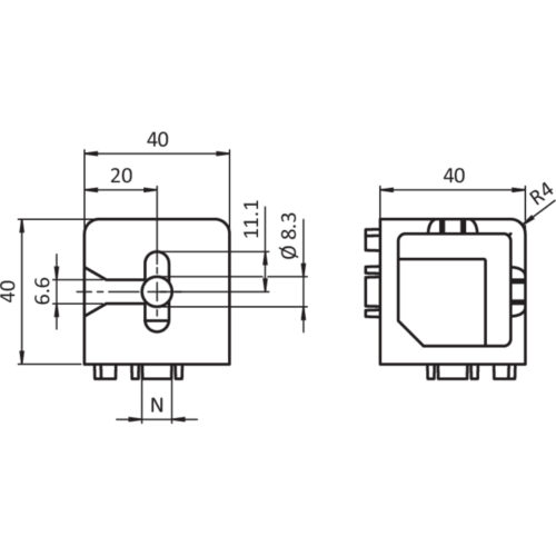 Klemmprofilverbinder 40 (Set)