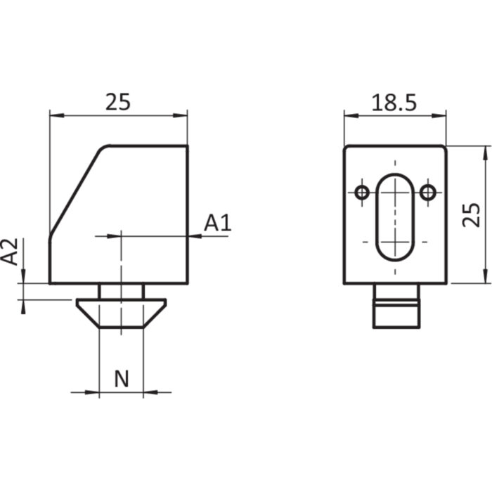 Uniblock 25 CS, schwarz