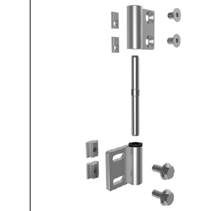 Alu-Scharnier, schwer (Set)