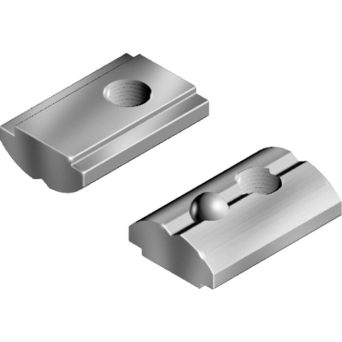 Nutenstein 14,5 x 6,2 mm, einschwenkbar mit Federkugel