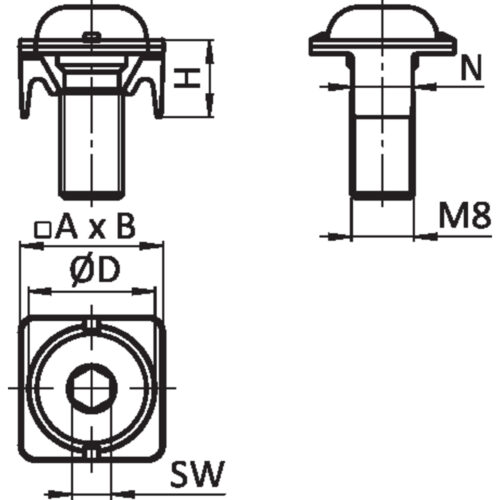 Schraubenverbinder I PA (Set)