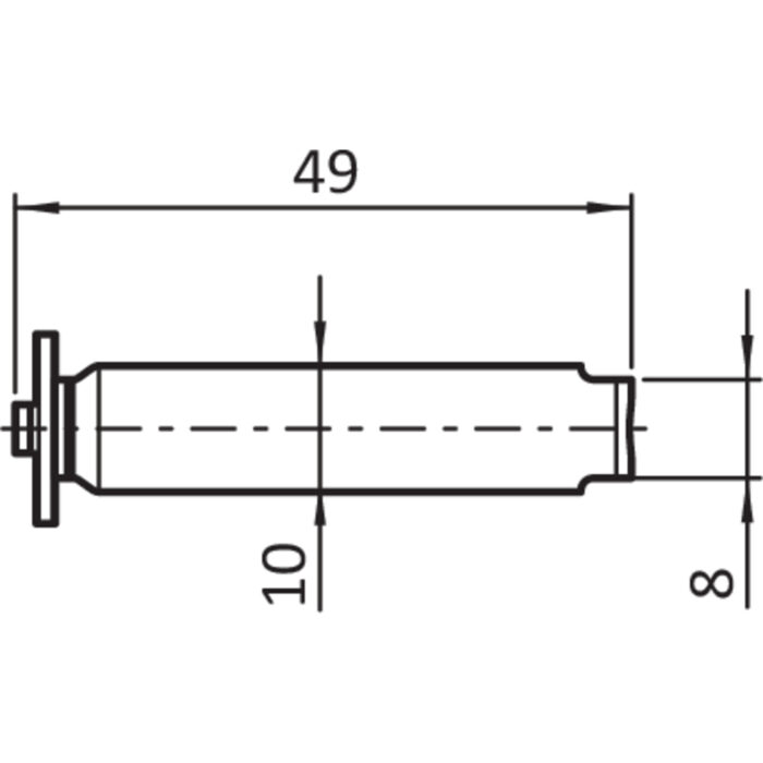 Abdeckkappe für Automatikverbinder I, Nut 8