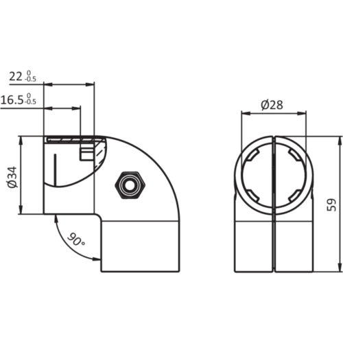 Eckverbinder 2D28 (Set)
