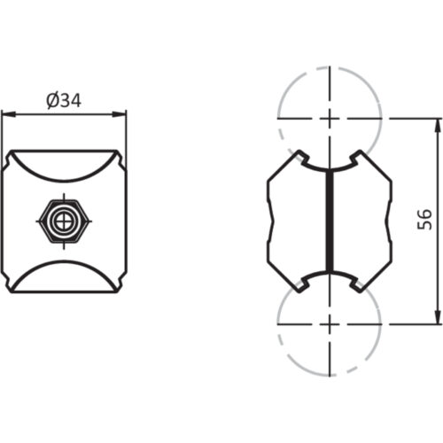 Parallelverbinder D28 (Set)