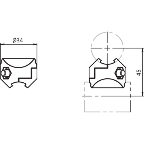 Kreuzverbinder D28 (Set)