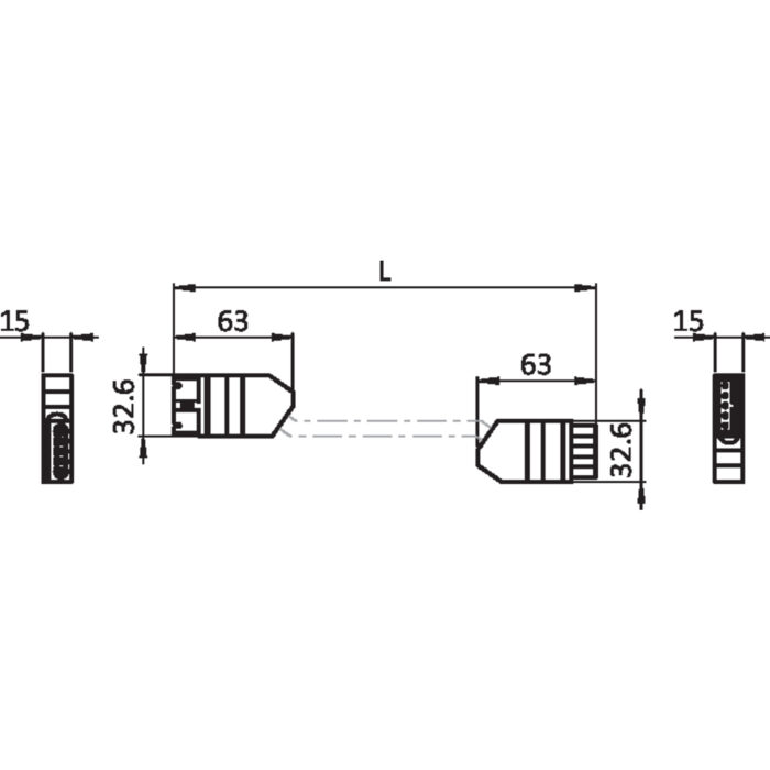 Verbindungskabel GST15i5 für Modul F Line