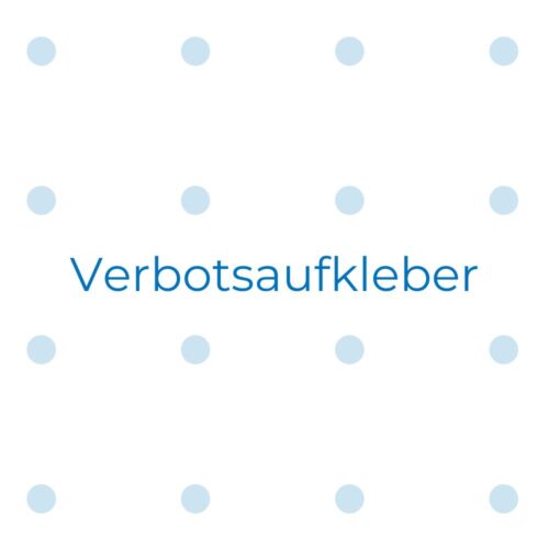 Verbotsaufkleber