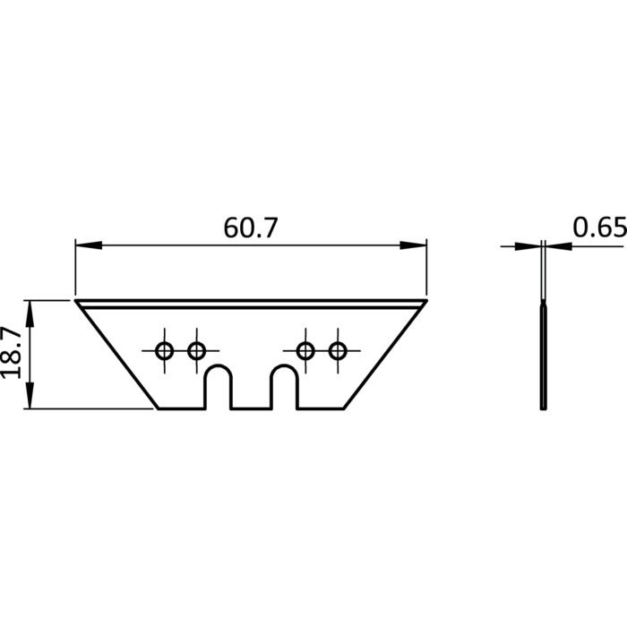 Trapezklinge für Folienschneider FX – Bild 2