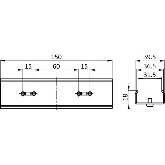 Schienenverbinder für Rollenschiene XST – Bild 2