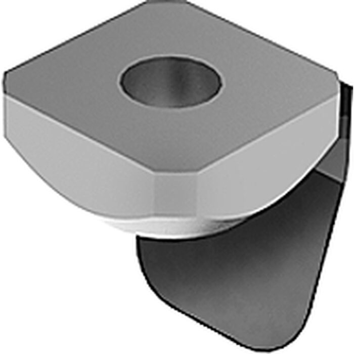 Profilmutter 13,0 x 13,0 x 6,0 mm, einschwenkbar mit Federblech