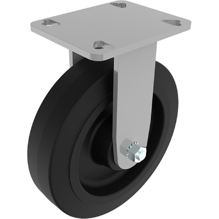 Schwerlast-Bockrolle Ø 200 mit Anschraubplatte 40 / 45