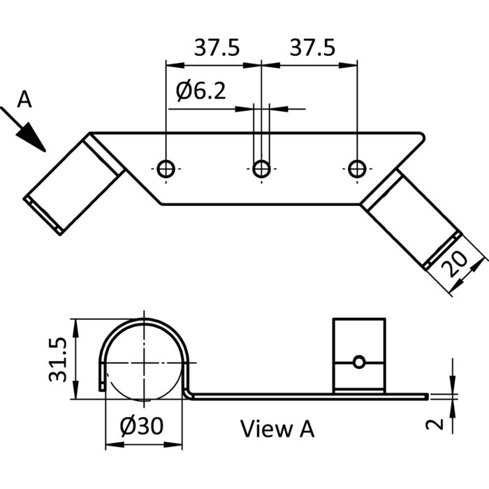 Platten-Eckeinhängung D30 (Set) – Bild 2
