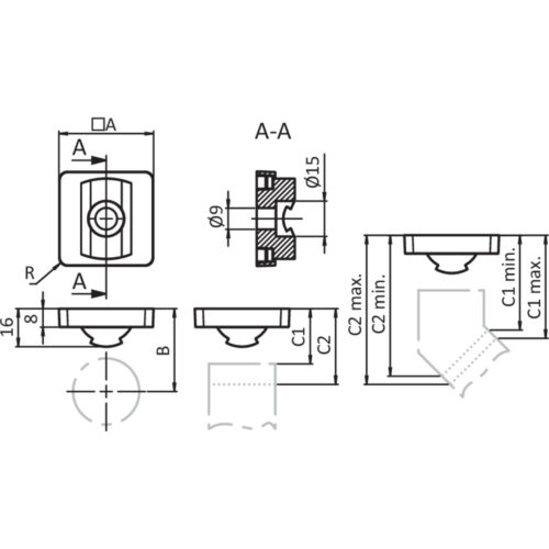 Adapterplatte D28 (Set)