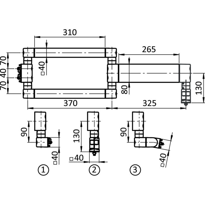 Doppel-Systemarm I80H 695 (Set) – Bild 2
