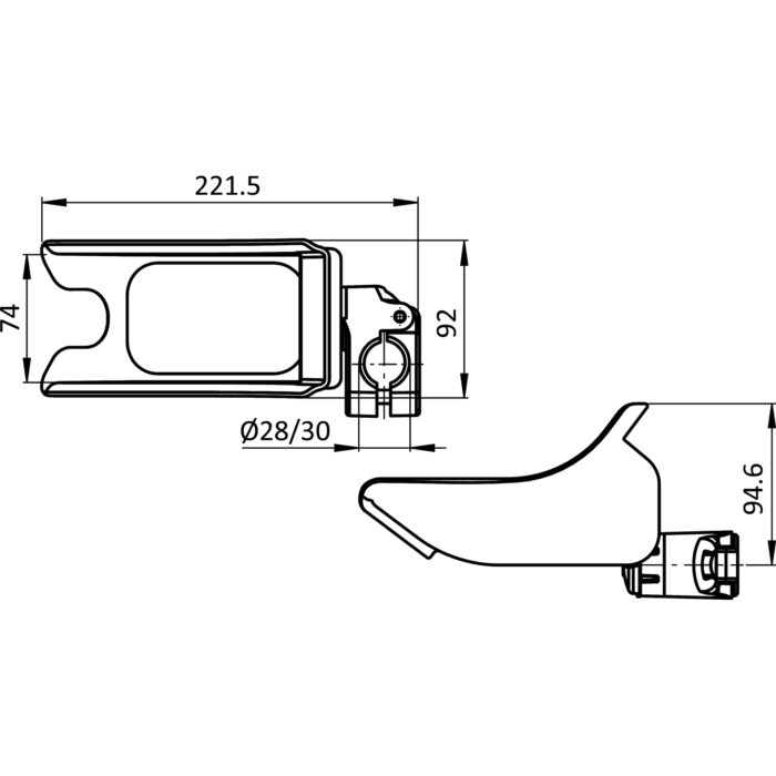 Packband-Handabroller Halter FX für Rundrohre D28 / D30 – Bild 2