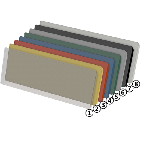 Seitlich offene KANBAN Hülle 200 x 67