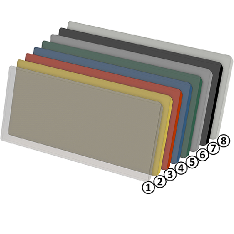 Seitlich offene KANBAN Hülle 200 x 85