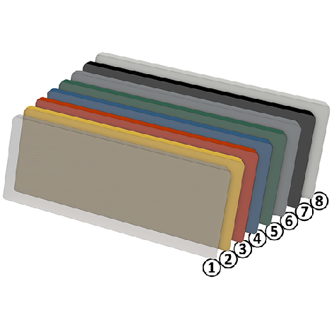Oben offene KANBAN Hülle 200 x 67