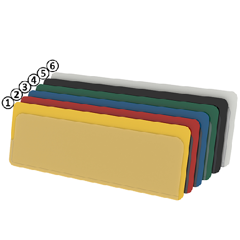 Zweiseitig offene magnetische Etikettenhülle 37