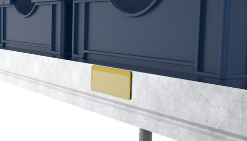 Oben offene magnetische Etikettenhülle 37