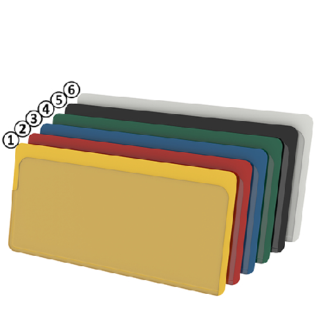 Zweiseitig offene magnetische Etikettenhülle 50