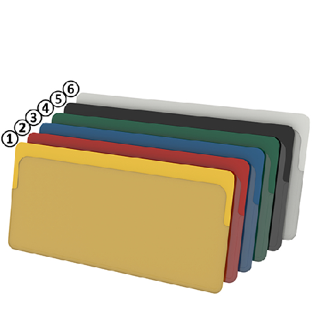 Oben offene magnetische Etikettenhülle 50
