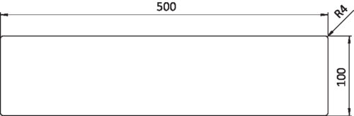 Bodenmarkierung I-Form 100