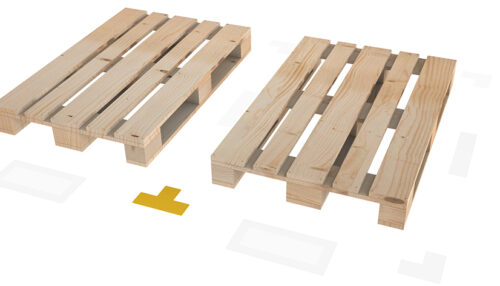 Bodenmarkierung T-Form 75