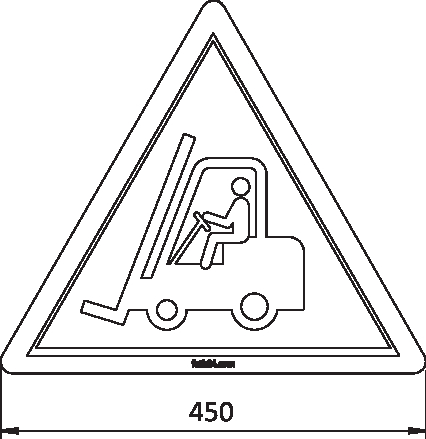 Warnschilder Warnung vor Flurförderzeugen kaufen