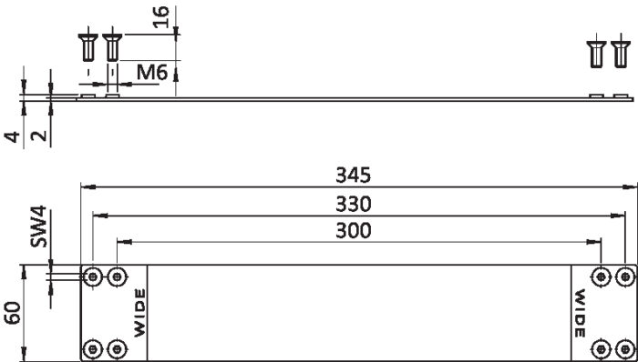 Verbindungsblech für Führungsschiene FIFO (Set)