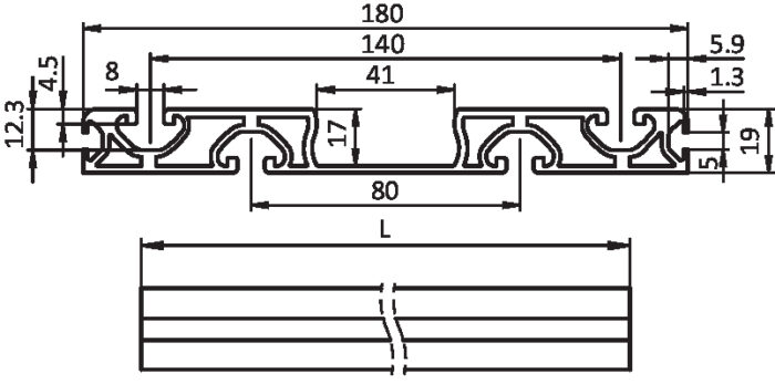 Führungsschiene FIFO (Set)